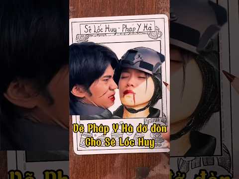 Vẽ Pháp Y Hà cứu Sê Lốc Huy thoát chết | Oppa Huy idol | Oppa Huy Seoul #vetranh #art #drawing