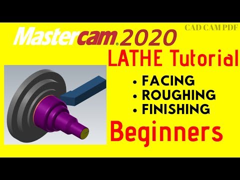 LATHE TUTORIAL 1 Mastercam 2020 for Beginners - YouTube