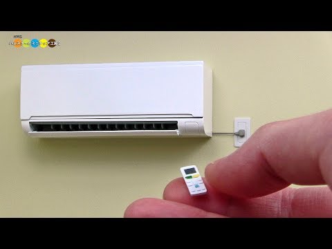 DIY Miniature Air condition ミニチュアエアコン作り