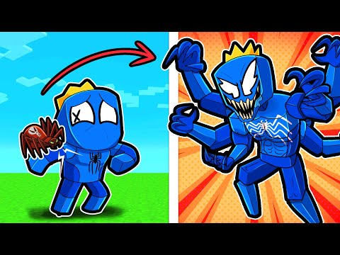 BLUE SPIDERMAN KING! (Minecraft)