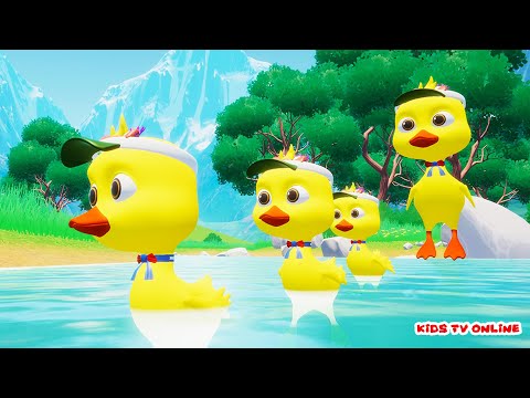 เพลงเป็ดอาบน้ำ เป็ดน้อยสุขใจ   เพลงเด็ก by kidstvonline