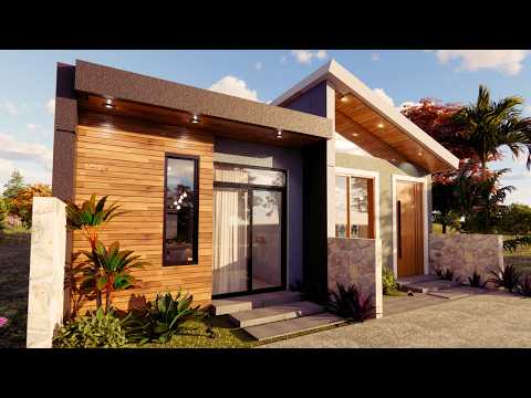 CASA PEQUENA E MODERNA - HOME TOUR | com 2 opções - ECONÔMICA | (tiny house) !!!