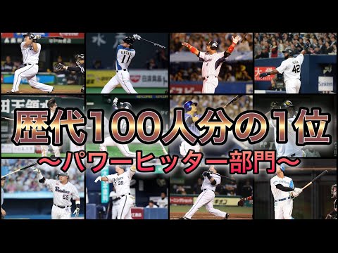 【プロ野球】プロが認めた最強‼︎ 歴代100分の1位パワーヒッター部門