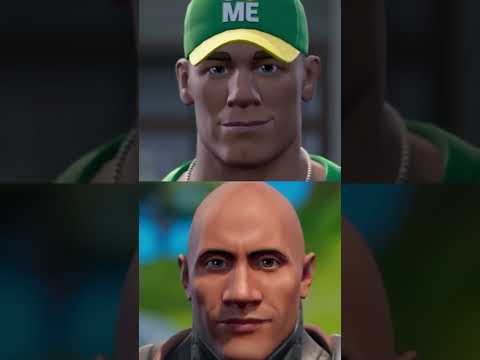 John Cena Meets The Rock In Fortnite... 👊 #shorts