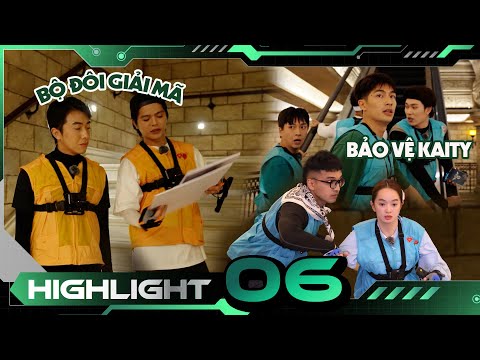 Highlight Tập 6: Cris - RHYDER phối hợp giải mã, đội xanh hợp sức bảo vệ Kaity | Đấu Trường Gia Tốc