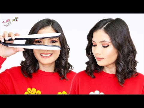 Cómo Hacer Rizos Con La Plancha 👩🏻‍ Cabello Corto 🦄Bessy Dressy