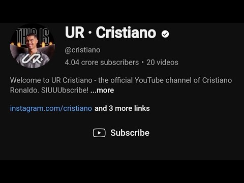 UR . Cristiono Ka Youtube Chanel Ne System Hang Kra Diya // 24 Hour Me 20M+ Subscriber #ronaldo