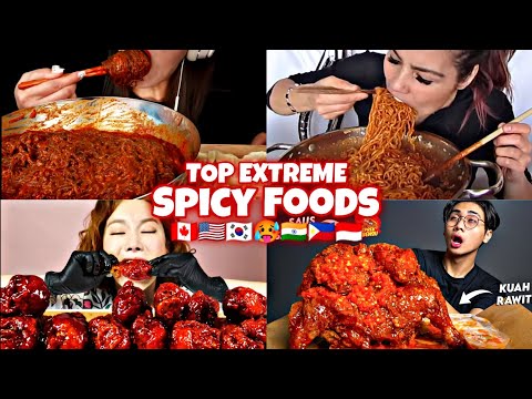 MUKBANGERS Around The WORLD Try The SPICIEST Food For MUKBANG🔥🌶️🥵