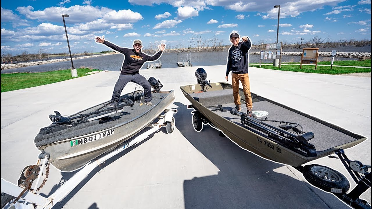 EPIC Jon Boat VS Jon Boat Fishing TOURNAMENT (Homemade Boats)