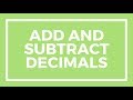 Adding and Subtracting Decimals: A 6th Grade Math Challenge