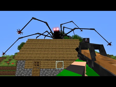 ARANHA ROBÔ GIGANTE VS CASA 100% SEGURA NO MINECRAFT!!