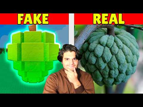 FRUTAS DO GROW A GARDEN VS FRUTAS NA VIDA REAL!!