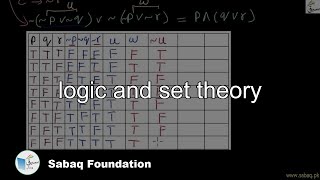 logic and set theory