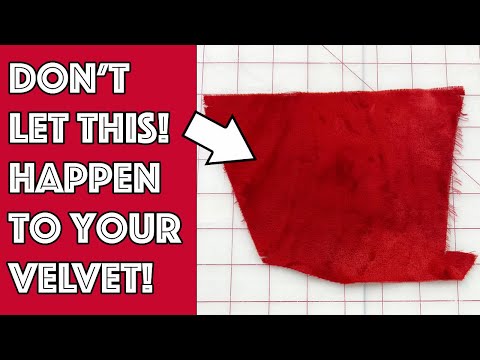 How To Iron Velvet Fabric Using A Velvet Board!