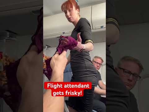 Passenger gets big surprise when flight attendant runs out of napkins!
