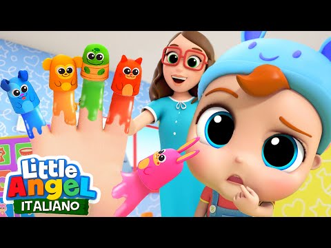 Impara Cosa Mangiano i Diversi Animali🐱🐒 Cartoni Animati con Gianni Piccino- Little Angel Italiano