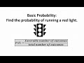 Probability and Statistics of Running Red Lights