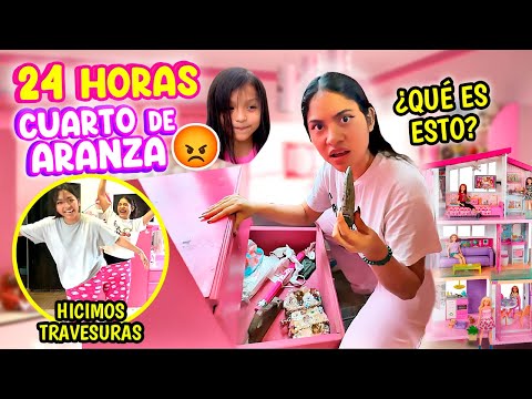 24 HORAS EN EL CUARTO DE MI SOBRINA 💓 (encontré cosas extrañas)😨 | Michell Merlin