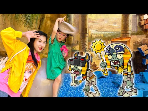 Cam Cam đuổi theo zombie đầu chó, đến khu đền ai cập tìm thấy tượng con dê khổng lồ - Cam Cam TV