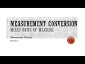 Converting Mixed Measurement Units