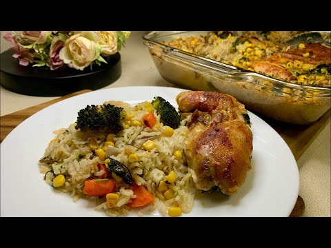 DELICIOSO POLLO CON ARROZ! Receta FÁCIL para una COMIDA deliciosa!