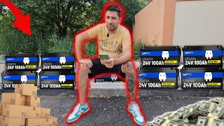 AM PRIMIT UN PALET DE BATERII PENTRU CASUTA COPILĂRIEI !