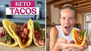 Die BESTEN Keto-Tacos (Nur eine Zutat, 10 Minuten) 🌮