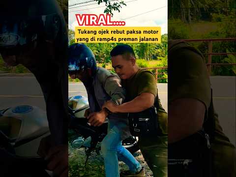 aksi pemberani dari salah satu tukang ojek yang merebut kembali motornya #preman #GOR_GOON #fyp