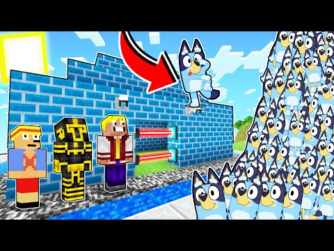 BASE 100% SEGURA VS APOCALIPSIS DE BLUEY EN MINECRAFT
