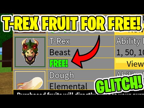 PERMANENT T-REX FRUIT IN BLOX FRUITS FOR FREE GLITCH!