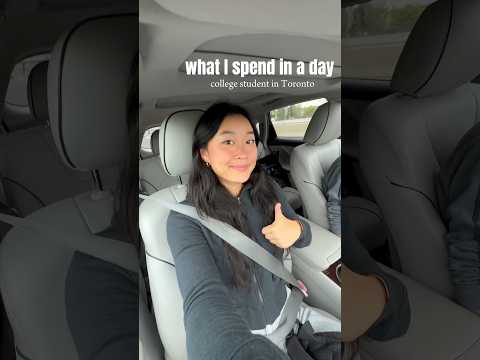 what i spend in a day as a college student in toronto! #collegestudent #toronto