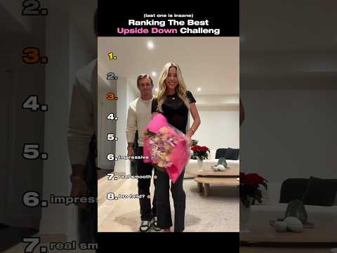 Ranking The Best Upside Down Challenge Ever #funny #couple #challenge #ranking