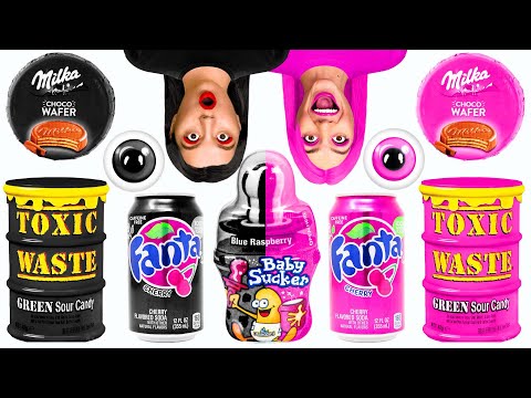 Black vs Pink Food Challenge | Easy Secret Hacks and Gadgets by DaRaDa Challenge