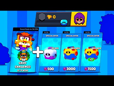 0 TROPHY Account in FREE GRIFF CHALLENGE + Box Opening - Brawl Stars