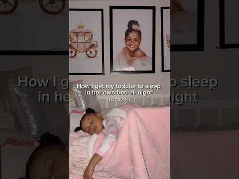 How I get my toddler to sleep in her own bed for 12 hours throughout the night || NIGHT ROUTINE