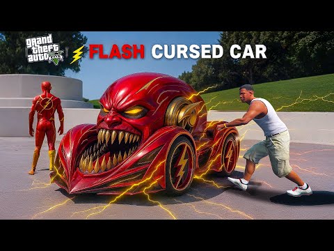 Franklin And ShichanStealing Flash Cursed Car In GTA 5 Telugu | #gta5