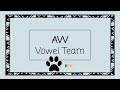Mastering AW Vowel Team Reading and Spelling