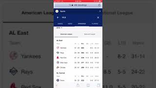 MLB standings (7-6-19)