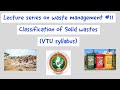 Solid Waste Classification and Impact