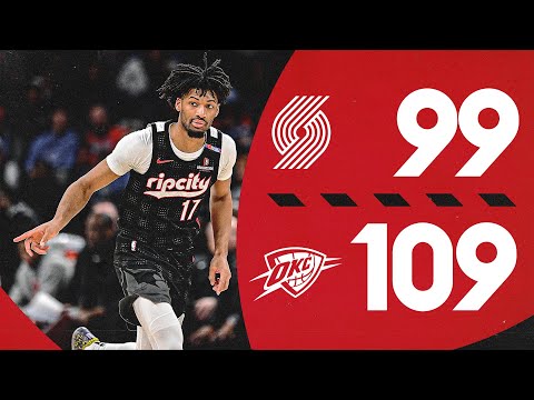 Portland Trail Blazers 99, Oklahoma City Thunder 109 | Game Highlights | November 20, 2024