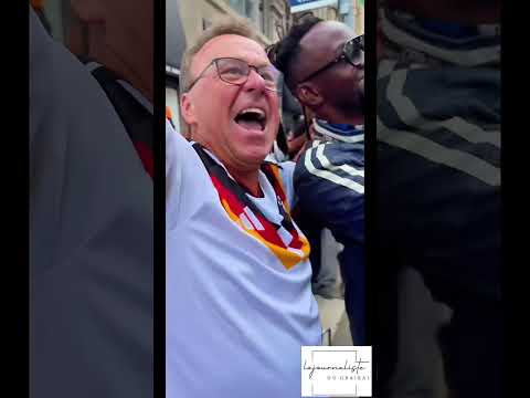Les supporters ivoiriens et allemands ensemble pour le match