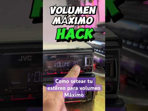 Cómo Setear el Volumen Máximo de tu estéreo , truco Fácil #caraudio #speaker #stereo #radio