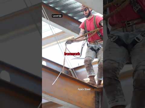 Ironworker Moves Faster Than a Tweaker on Payday #ironwork #steelindustry #bluecollar #ironworkers
