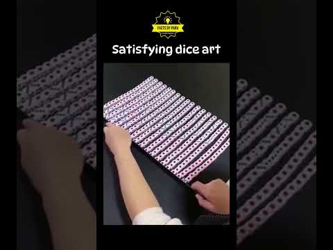 Satisfying dice art #shorts #viral #trending
