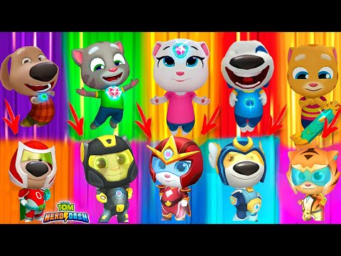 Talking Tom Hero Dash - Discover all the heroes - Full Screen - Full walkthrough - BOSSES - Lilu