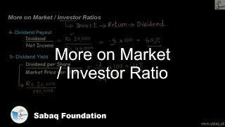 More on Market / Investor Ratio