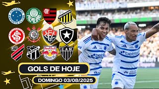 ⚽️ TODOS OS GOLS DESTE DOMINGO 03/08 GOLS DO BRASILEIRÃO, GOLS DE HOJE, GOLS DA RODADA, GOLS DO DIA