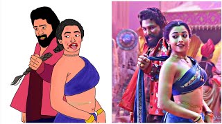 Pushpa 2 - Peelings Full Video Song - Funny Drawing Meme 🤣 - Allu Arjun, Rashmika mandhana