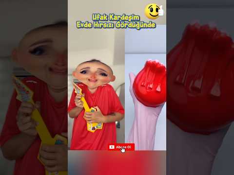 Ufak kardeşim evde hırsızı gördüğünde #shorts #keşfet #youtubeshorts