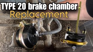 How to change a type 20 service brake chamber